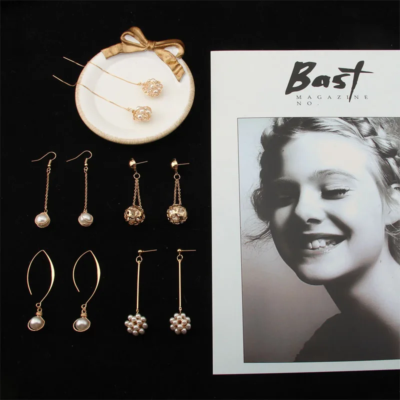 Imitation Pearl Earrings Material Package Diy Earrings Accessories