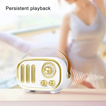 

Hot Sale F01 Wireless Bluetooth Retro Speaker Portable Vintage Speaker FM Radio Support TF Card