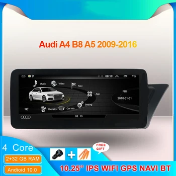 

Android 10 RHD car multimedia player GPS Navi Google BT Stereo 2 + 32GB WIFI IPS touch screen for 2009-2016 Audi A4 B8 A5