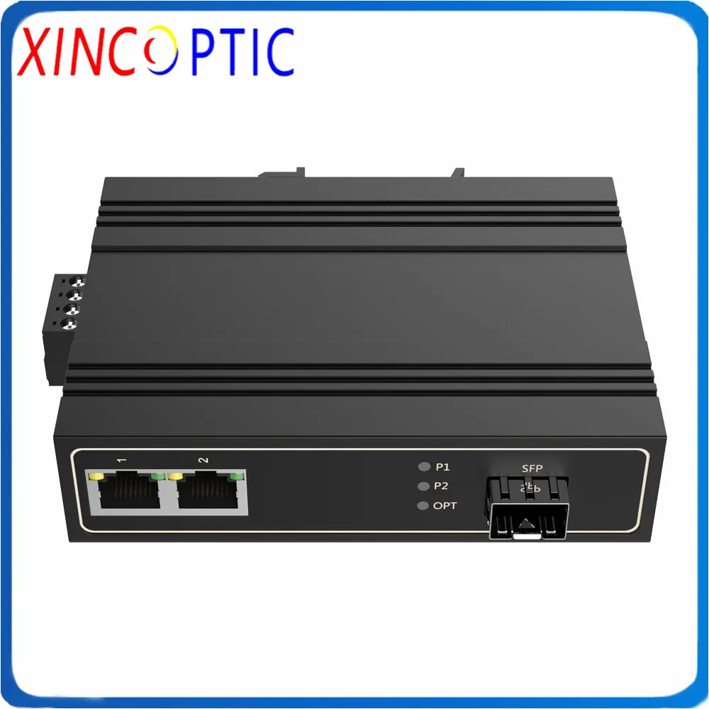 1 * 100Base-FX 2*10/100Base-T промышленный коммутатор POE SFP 10/100 м волокно и 2RJ45 -30 ~ 75 ℃ Ethernet на