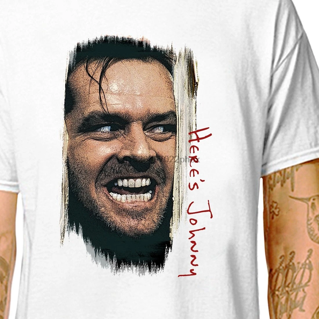 Футболка The Shining-Heres Johnny! Мужские Футболки ss &amp Wo (Lazycarrot) кубрический постер с