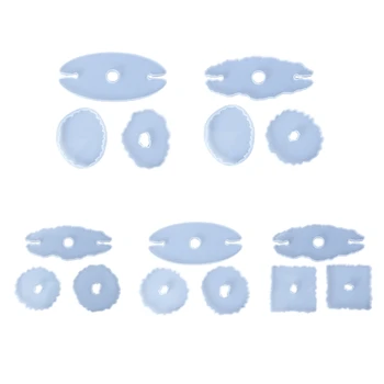 

3Pcs/Set DIY Crystal Epoxy Resin Mold Wine Rack Coaster Casting Silicone Mould R2LE