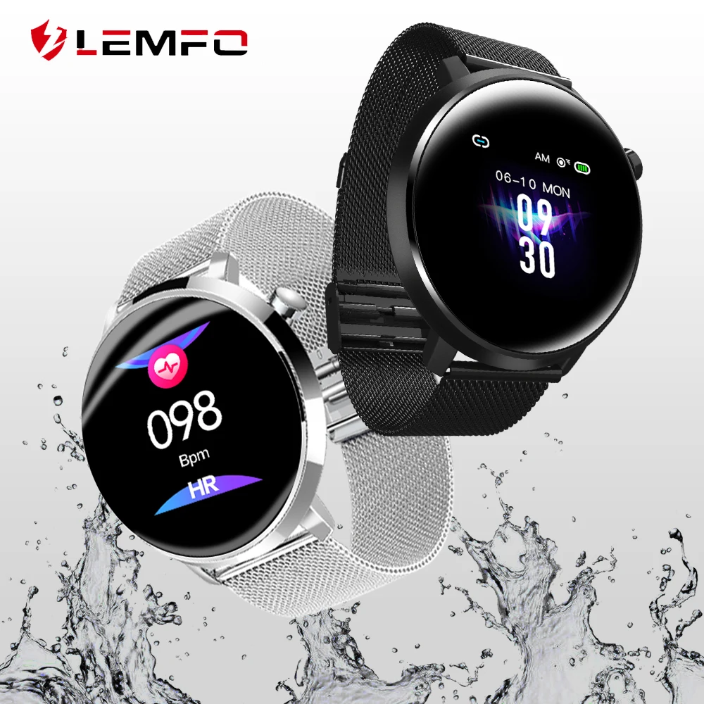 Lemfo C10 Smart Watch 5 M Air Tahan Air Logam Tubuh Milanese Strap Yang  Dapat Diganti Heart Rate Monitor Tekanan Darah Smartwatch Pria|Jam Tangan  pintar| - AliExpress
