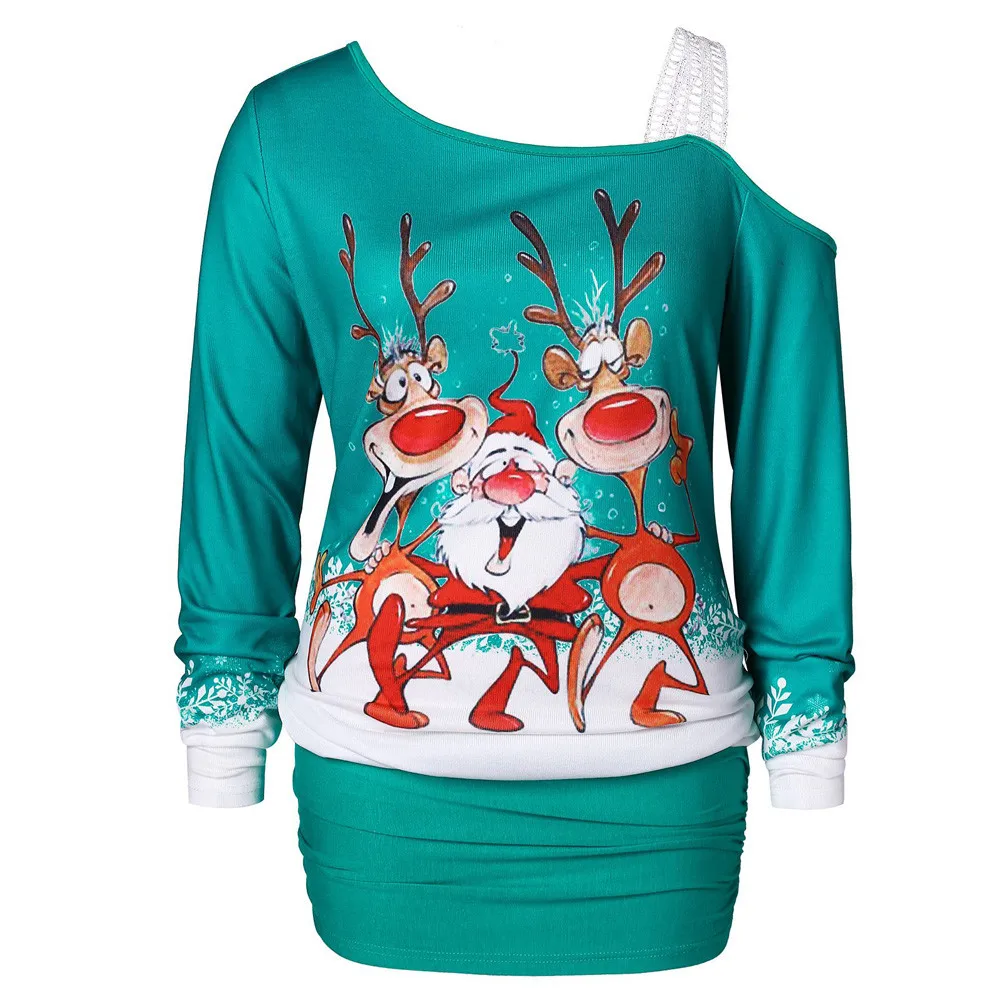 H35, женское рождественское платье, Осень-зима, сексуальное, с ...