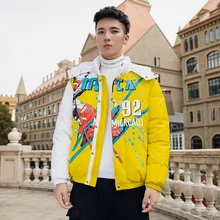 Мужские подростковые зимние Новые повседневные куртки-пуховики с капюшоном, парки, жилет, Мужская хип-хоп мода, теплая плотная куртка