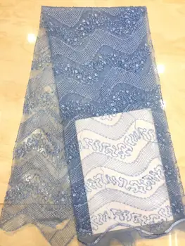 

African Net Lace Fabric 2019 Embroidered Nigerian Laces Fabric High Quality French Tulle Lace Fabric For Wedding Party