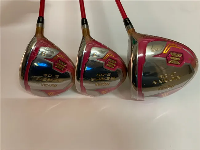 Honma S-06 деревянный набор S06 Golf Woods для женщин гольф-клубов Драйв + Fairway L-Flex