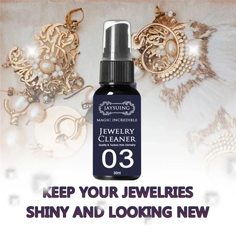 30ml joya joyería de solución de limpieza plata con diamantes oro Limpieza de joyas de todo propósito productos químicos limpieza