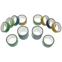 Bandes autocollantes décoratives en papier, 12 rouleaux, DIY bricolage, pour Scrapbooking 