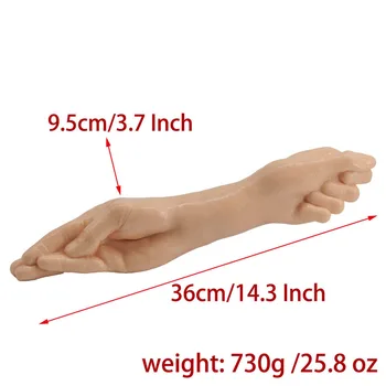 Large Penis Double Head Hand Fist Dildo Flexible Anal Plug Stimulate Vaginal Big Butt Plug Sex Toys For Women Men Masturbators 6