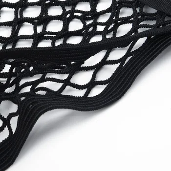 

1Pc Trunk Net Pocket Seat back Grid SUV Truck Interior 40x25cm Black Replacement Inner Useful