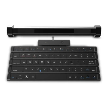 

Reel Keyboard Outdoor Portable Wireless Bluetooth Speaker Folding Mini Keyboard Black