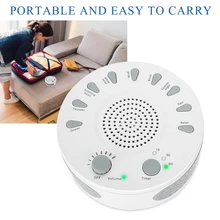 

Smart White Noise Sleep Relax Sound Therapy Spa Baby Easy Sleep Relaxation Soothing Sleep Aid Machine Music Timer Voice Sensor