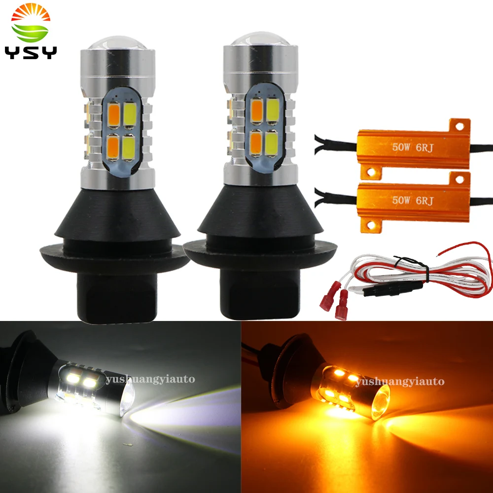 Дневные ходовые огни YSY ba15s BAU15S 1156 p21w py21w s25 20 светодиодный T20 W21W WY21W 7440 светильник ры