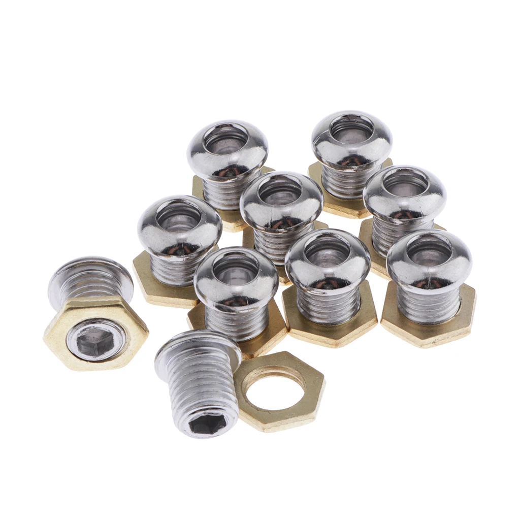10pcs Drum Air Vent With Gasket Bass Tom Snare Drum Parts Musical Instruments Accessories drum percussion accessories drum accessories