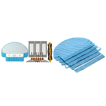 

Accessories Replacement Filters/Mop Cloths/Side with Cleaning Cloth Vacuum Cleaner Parts 5Pcs