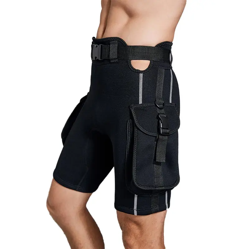 Men women Submersible Pocket Pants Submersible Leg Bag Bags Bandage Pants Thickening Diving Equipment Shorts wetsuit pants shorts