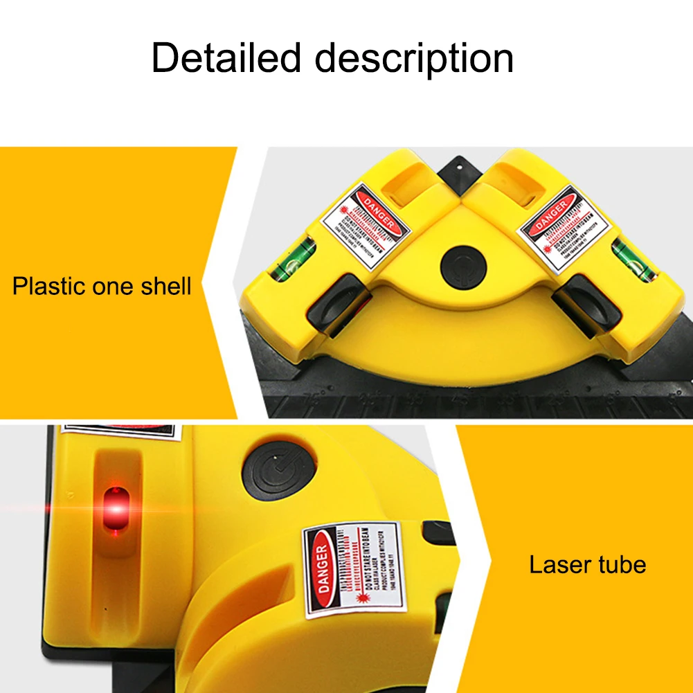Wall Tile 90 Degree Tiling Artifact Tile Leveling Machine Laser Angle Meter Tiling Right Angle Grounding Instrument Profession S