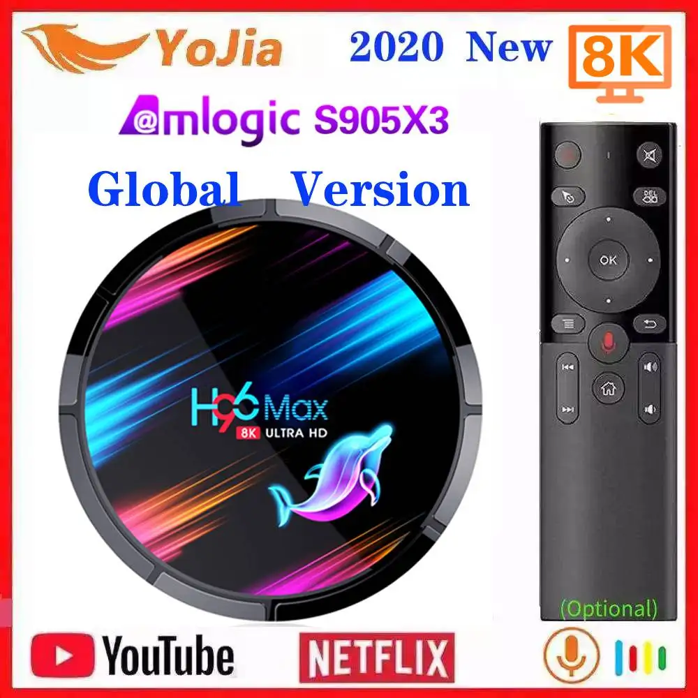 Смарт ТВ приставка H96 MAX X3 8K Amlogic S905X3 Android 9,0 Max 4 ГБ ОЗУ 128 Гб ПЗУ двойной Wifi медиаплеер телеприставка YouTube Netflix|ТВ-приставки и медиаплееры| | АлиЭкспресс