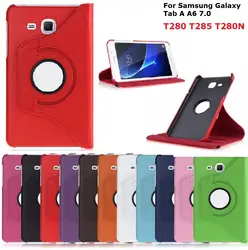 7 ''Folio Coque для samsung Tab A A6 2016 SM-T280 T285 чехол 360 Вращение Магнитный PU для samsung Tab A6 T280 T285 чехол-подставка