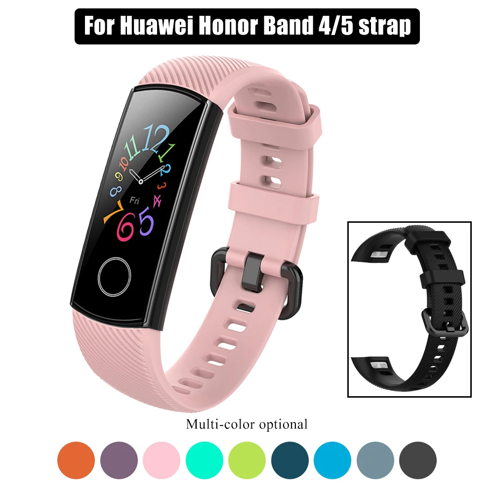 Ремешок спортивный для смарт-часов Huawei Honor Band 4 5 сменный силиконовый браслет