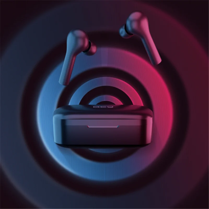  Xiaomi QCY-T5 wireless binaural game Bluetooth earphone game mode master-slave switch Bluetooth 5.0