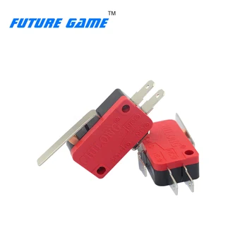 

Free shipping 10PCS 3 Feet Silver Contact Micro Switch Suitable For Arcade Large Game Console With Light Button Micro Switch