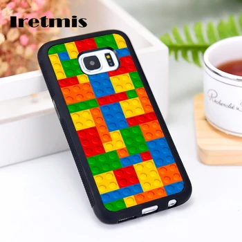 

Iretmis phone case cover for Samsung Galaxy S5 S6 S7 S8 S9 edge plus S10 Lite S10E Note 8 9 10 Building Blocks Retro Kids Toys