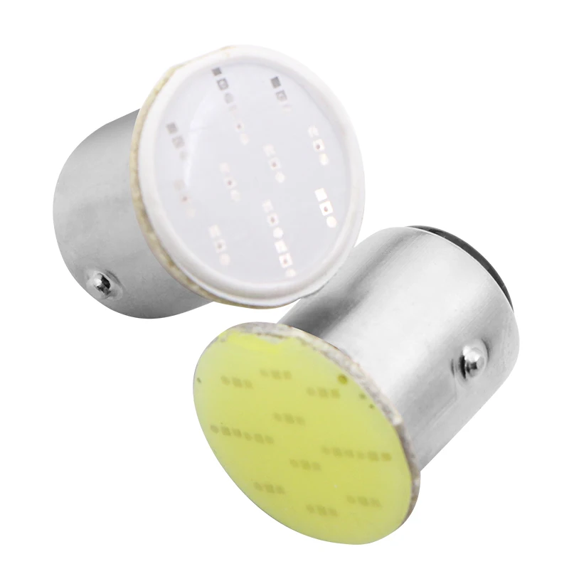 1 шт. P21W 1157 Bay15d P21W светодиодный лампочка указателя поворота COB салона автомобиля свет парковки обратный задний тормоз лампа супер яркий 12 В