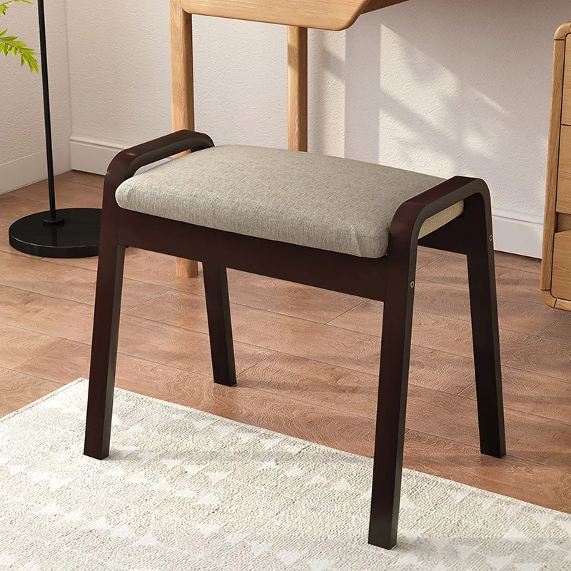 

Dresser Stool Modern Minimalist Makeup Stool Bedroom Solid Wood Chair Bedroom Dressing Chair Northern European-Style Household B