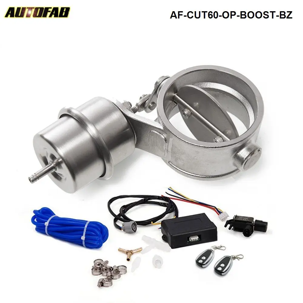 2.3" 60mm Opend Boost Exhaust Cutout Valve with Wireless Remote