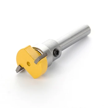 

2 Flute Woodworking CNC Cutter Wood Tools 1/4 Inch Shank Hinge Mortise Template Router Bit for Woodworking Conner Polishing