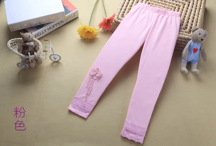 Childrenswear Hot Selling Warm plus Velvet Girls Korean-style Solid Color Leggings Korean-style Dance Pants