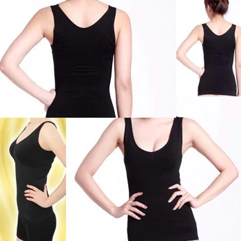 

Women Body Shaper Slimming Vest Bust Up Lift Bra Cami Tank Top Underwear Corset Shapewear Camisole SER88