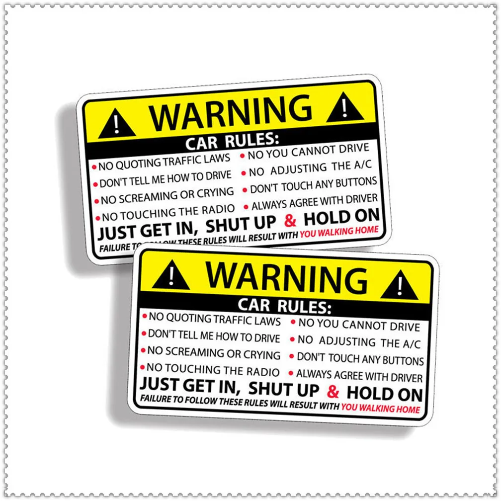

Car Safety Warning Rules Decal card Sticker for Lexus LF-FC LF-C2 GX LF-NX ES350 LFA LF-LC LF-CC IS LX GS LF-SA RX