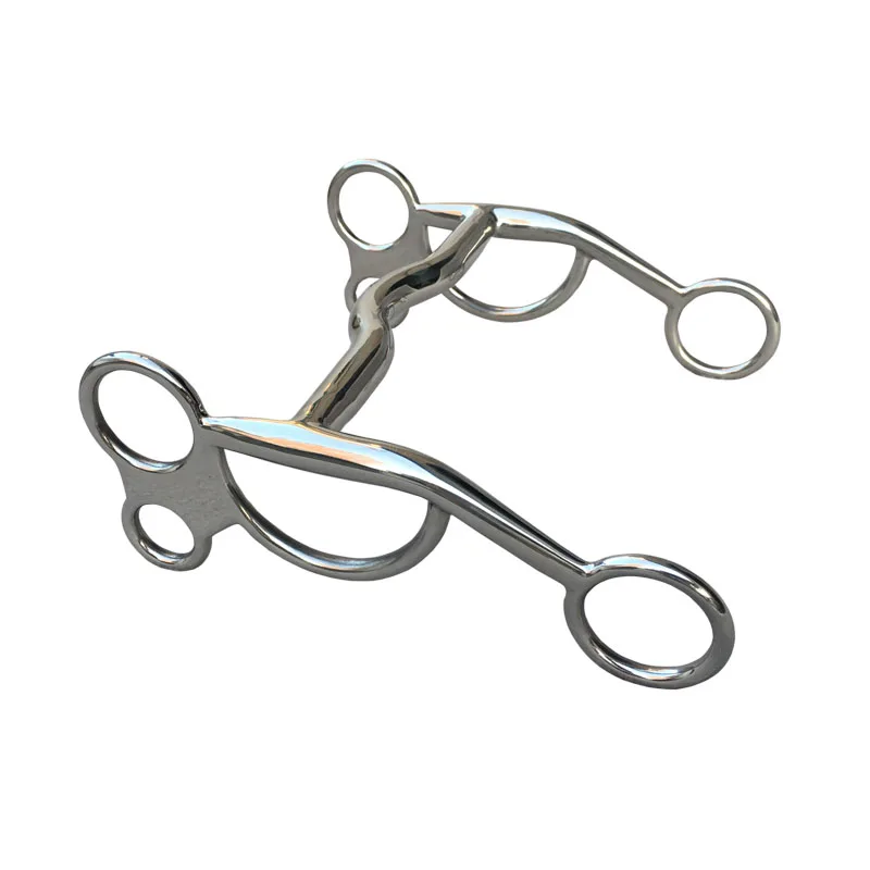 Stainless Steel Western Bit Horse Equipment Versatile Bits HorseTack Equine 13.3cm 14.6cm