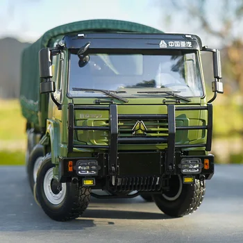 

Sinotruk HOWO 1:24 scale 8*8 alloy die-casting off-road vehicle military engineering truck model toy souvenir kids gift display