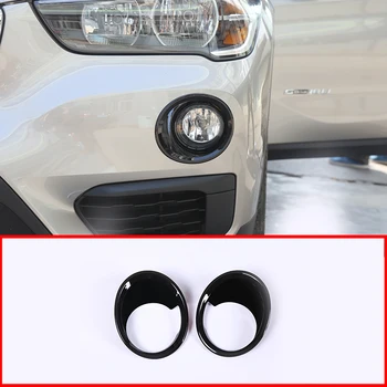 

Car Accessories 2 Pcs Black ABS Front Fog Light Lamp Cover Trim For BMW X1 F48 2016-2019