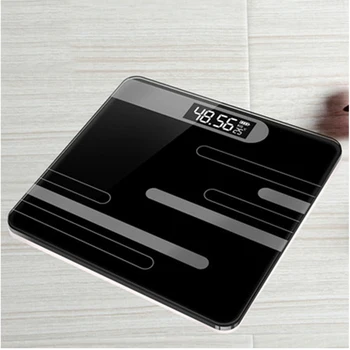 

Hot Bathroom Floor Body Scale Glass Smart Electronic Scales USB Charging LCD Display Body Weighing Home Digital Weight Scale