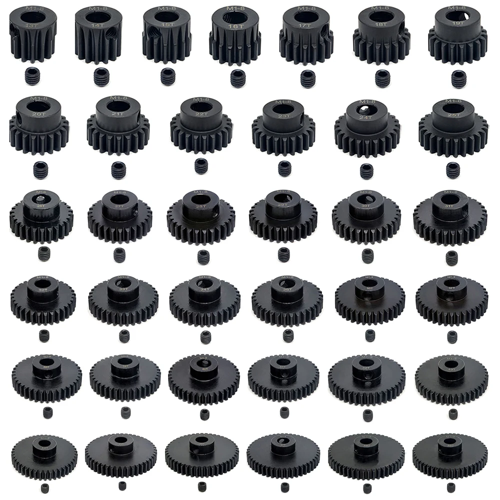 M1 8mm 13T-20T 21T-25T 26T-30T 31T-40T 41T-49T Pinion Motor Gear for 1/5 TRAXXAS ARRMA 4WD Outcast 8S EXBRC Car Shaft | Игрушки и хобби