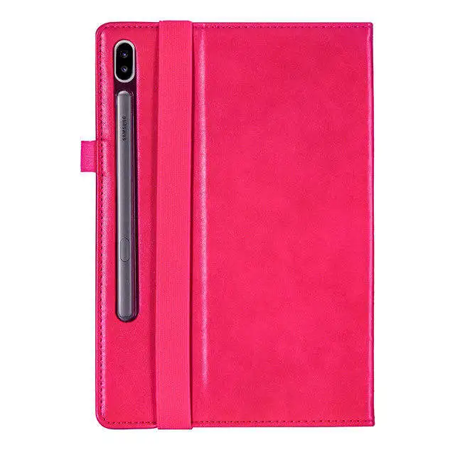 IBuyiWin Премиум Магнитная Смарт ПУ; кожа; силикон чехол для Samsung Galaxy Tab S6 10,5 SM-T860 SM-T865 10," чехол для планшета+ подарки - Цвет: rose red