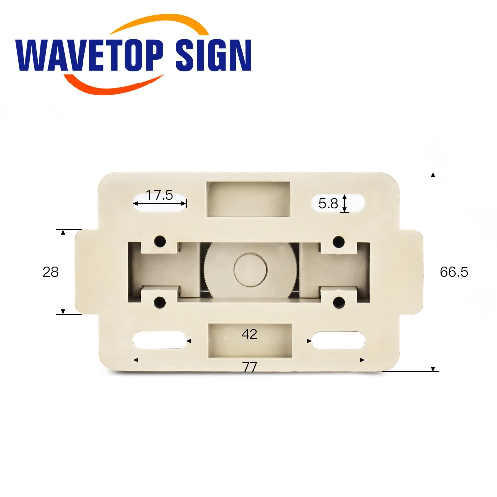 Laser Tube Holder WaveTopSign CO2 Laser Tube Holder Support Mount Flexible Plastic 50-80mm for 50-180W Laser Engraving Cutting Machine 1 pair 2pcs