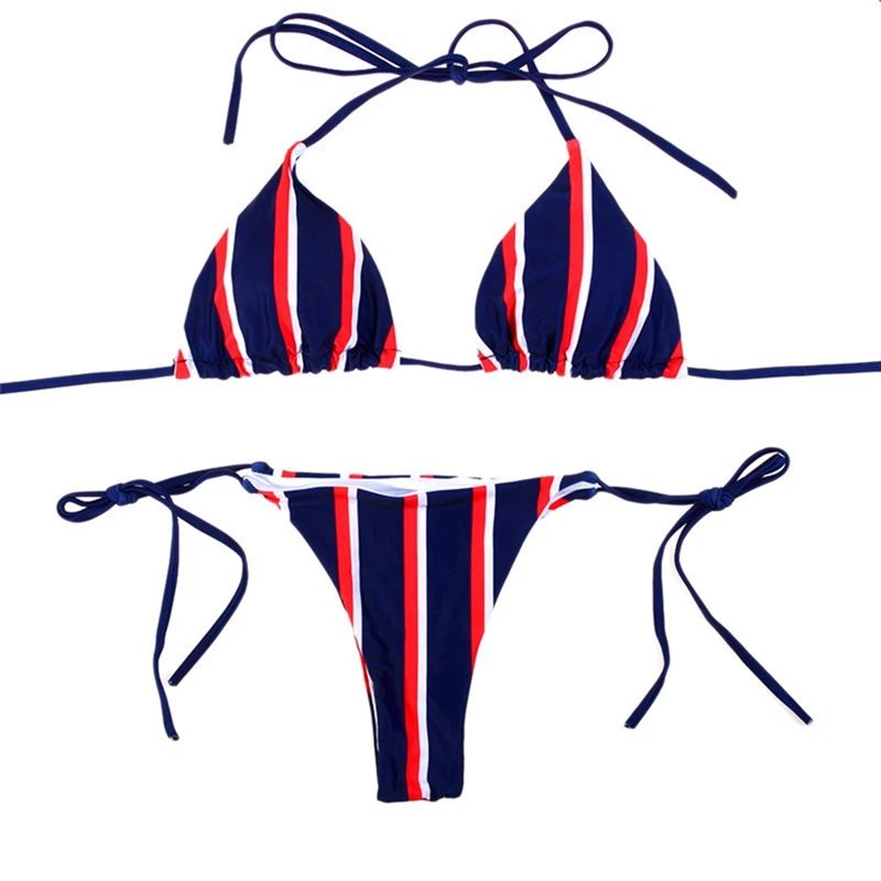 2020 Women Swimsuit Bikini Mujer Bathing Suit Mini Brazilian Bikini Push Up Swimwear Striped Feminino Biquini ????????? ??????? 2020 Women Swimsuit Bikini Mujer Bathing Suit Mini Brazilian Bikini Push Up Swimwear Striped Feminino Biquini ????????? ???????