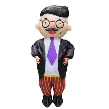

Handsome Man Inflatable Costume for Adults Funny Annual Meeting Blow up Cosplay Performance Outfit Prop Suitable height 150-190
