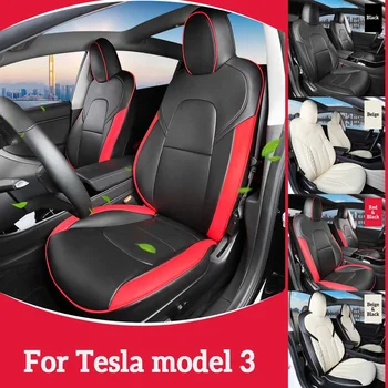 

3D Car Seat Cover Breathable Car Front Rear Pad Waterproof Automobile Seat Covers Auto Seat Cushion Protector For Tesla Model 3
