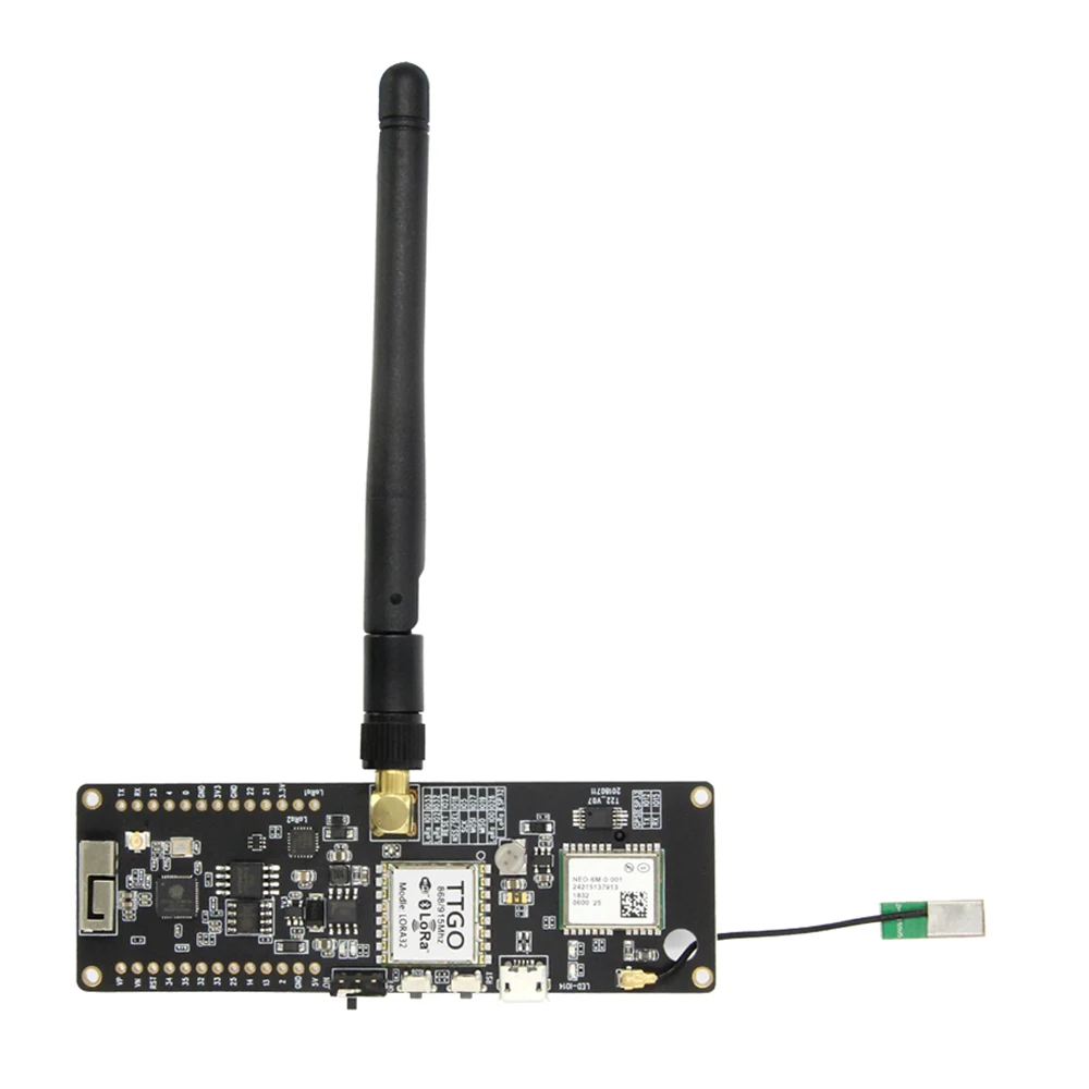 LILYGO®TTGO Т образной балки V0.7 ESP32 868/915 МГц Wi Fi Беспроводной Bluetooth модуль GPS NEO 6M SMA LORA 32