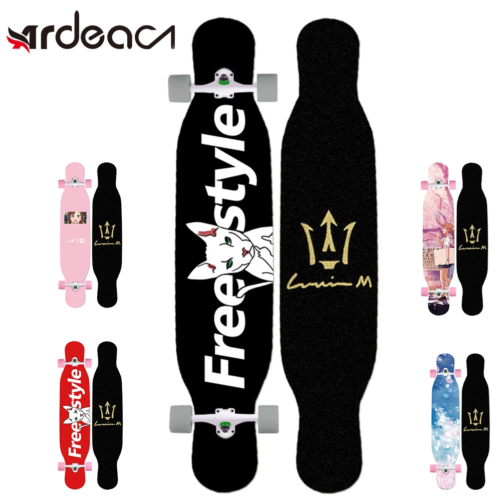 MS414 Dream Ⅰ 117 см/46in многоцветная печать Griptape dancing Street Longboard Abec-9 высокоскоростной