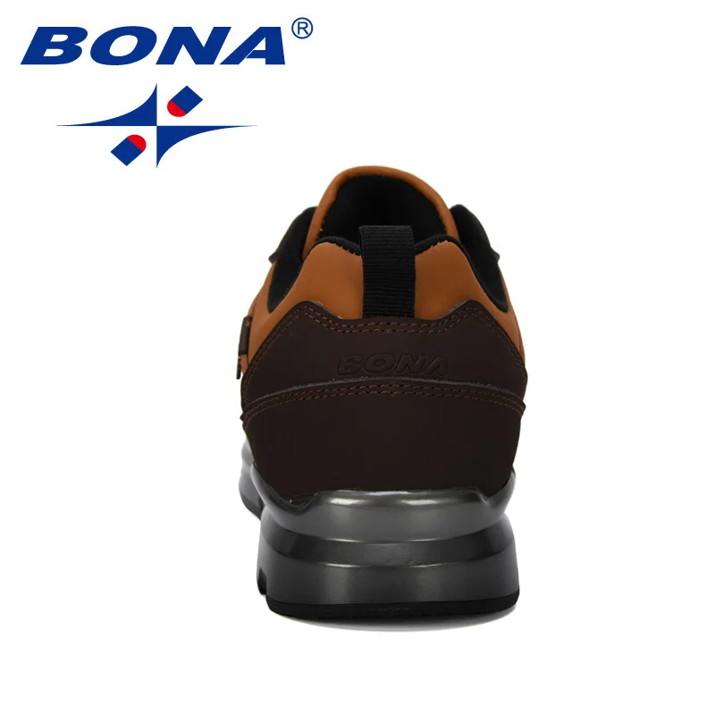 Goede BONA 2019 Nieuwe Designer Mens Casual Schoenen Koe Split Comfortabele Wandelschoenen Man Antislip Wearable Mannen Sneakers Leisure schoeisel