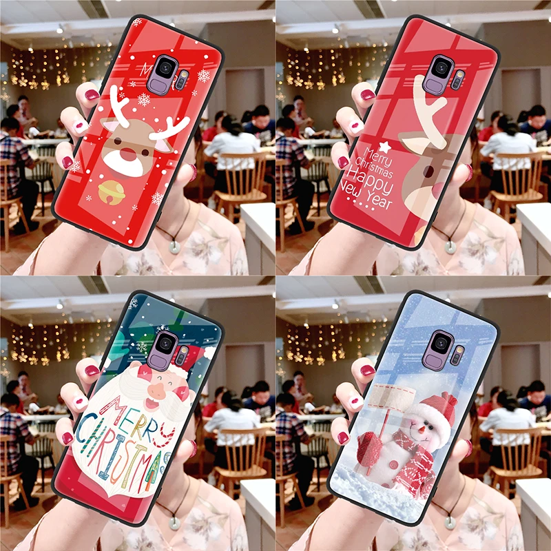 Чехол из закаленного стекла для Samsung Galaxy A50 A40 Note 9 8 10 Pro J7 Prime A7 A9 A8 S8 S9 S10 A6 плюс J4 J8 2018