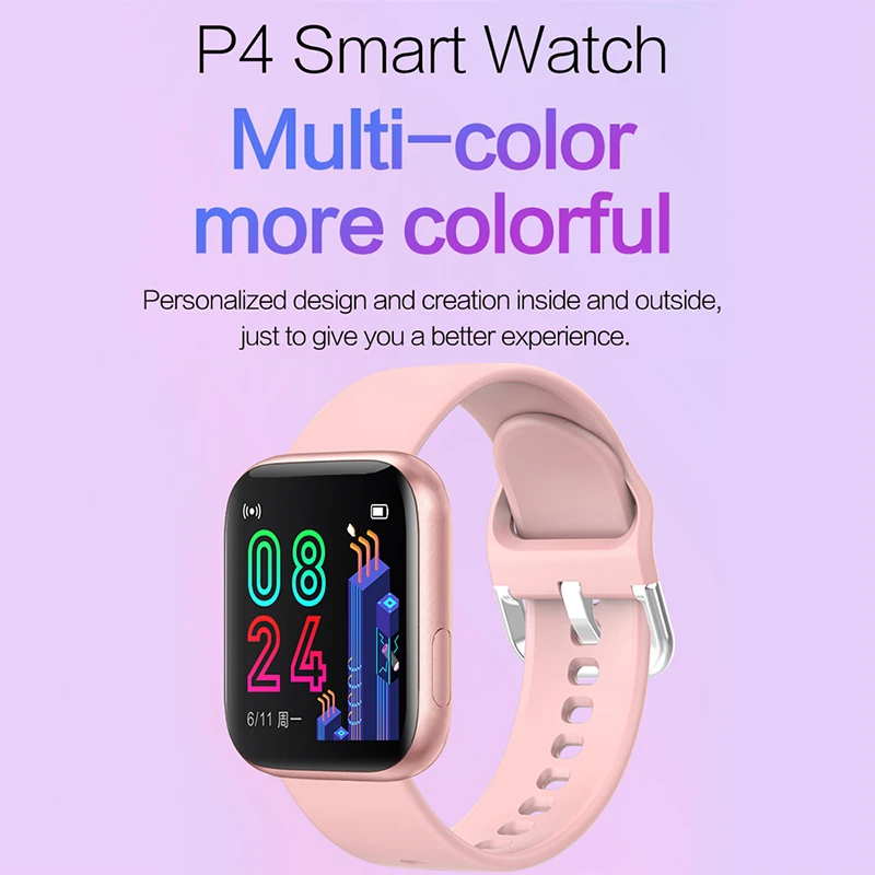 ESEED P4 Smart watch men IP67 Waterproof 1.4 inch large Screen 170mAh Battery long standby Heart rate smartwatch for android ios